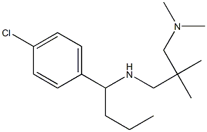 [1-(4-chlorophenyl)butyl]({2-[(dimethylamino)methyl]-2-methylpropyl})amine 结构式