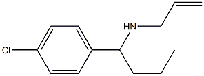 [1-(4-chlorophenyl)butyl](prop-2-en-1-yl)amine 结构式