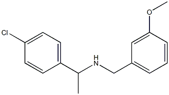 [1-(4-chlorophenyl)ethyl][(3-methoxyphenyl)methyl]amine 结构式