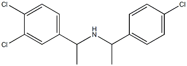 [1-(4-chlorophenyl)ethyl][1-(3,4-dichlorophenyl)ethyl]amine 结构式