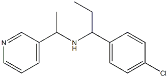 [1-(4-chlorophenyl)propyl][1-(pyridin-3-yl)ethyl]amine 结构式