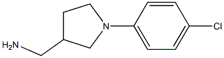 [1-(4-chlorophenyl)pyrrolidin-3-yl]methylamine 结构式