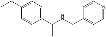 [1-(4-ethylphenyl)ethyl](pyridin-4-ylmethyl)amine 结构式