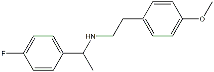 [1-(4-fluorophenyl)ethyl][2-(4-methoxyphenyl)ethyl]amine 结构式