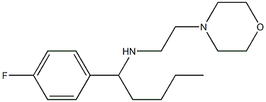 [1-(4-fluorophenyl)pentyl][2-(morpholin-4-yl)ethyl]amine 结构式