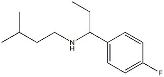 [1-(4-fluorophenyl)propyl](3-methylbutyl)amine 结构式