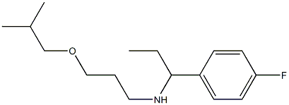 [1-(4-fluorophenyl)propyl][3-(2-methylpropoxy)propyl]amine 结构式