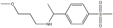 [1-(4-methanesulfonylphenyl)ethyl](3-methoxypropyl)amine 结构式