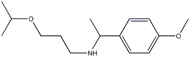 [1-(4-methoxyphenyl)ethyl][3-(propan-2-yloxy)propyl]amine 结构式