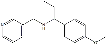 [1-(4-methoxyphenyl)propyl](pyridin-3-ylmethyl)amine 结构式