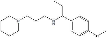[1-(4-methoxyphenyl)propyl][3-(piperidin-1-yl)propyl]amine 结构式
