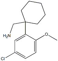 [1-(5-chloro-2-methoxyphenyl)cyclohexyl]methanamine 结构式