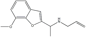 [1-(7-methoxy-1-benzofuran-2-yl)ethyl](prop-2-en-1-yl)amine 结构式