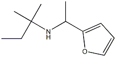 [1-(furan-2-yl)ethyl](2-methylbutan-2-yl)amine 结构式