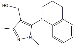 [1,3-dimethyl-5-(1,2,3,4-tetrahydroquinolin-1-yl)-1H-pyrazol-4-yl]methanol 结构式