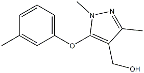 [1,3-dimethyl-5-(3-methylphenoxy)-1H-pyrazol-4-yl]methanol 结构式