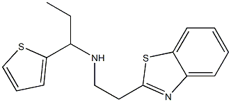[2-(1,3-benzothiazol-2-yl)ethyl][1-(thiophen-2-yl)propyl]amine 结构式