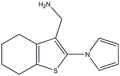 [2-(1H-pyrrol-1-yl)-4,5,6,7-tetrahydro-1-benzothien-3-yl]methylamine 结构式