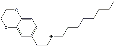 [2-(2,3-dihydro-1,4-benzodioxin-6-yl)ethyl](octyl)amine 结构式