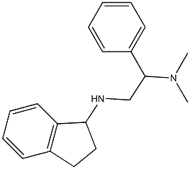 [2-(2,3-dihydro-1H-inden-1-ylamino)-1-phenylethyl]dimethylamine 结构式