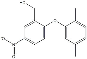 [2-(2,5-dimethylphenoxy)-5-nitrophenyl]methanol 结构式