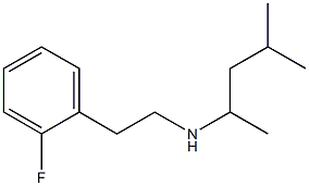 [2-(2-fluorophenyl)ethyl](4-methylpentan-2-yl)amine 结构式