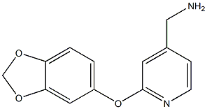 [2-(2H-1,3-benzodioxol-5-yloxy)pyridin-4-yl]methanamine 结构式