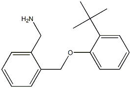 [2-(2-tert-butylphenoxymethyl)phenyl]methanamine 结构式