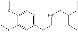 [2-(3,4-dimethoxyphenyl)ethyl](2-ethylbutyl)amine 结构式