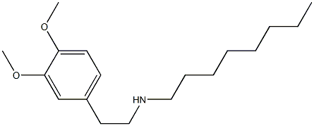 [2-(3,4-dimethoxyphenyl)ethyl](octyl)amine 结构式