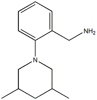 [2-(3,5-dimethylpiperidin-1-yl)phenyl]methanamine 结构式