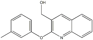 [2-(3-methylphenoxy)quinolin-3-yl]methanol 结构式