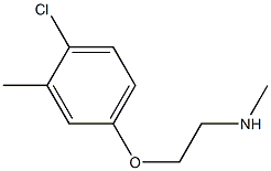 [2-(4-chloro-3-methylphenoxy)ethyl](methyl)amine 结构式