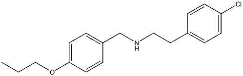 [2-(4-chlorophenyl)ethyl][(4-propoxyphenyl)methyl]amine 结构式