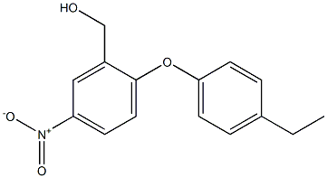 [2-(4-ethylphenoxy)-5-nitrophenyl]methanol 结构式