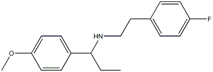 [2-(4-fluorophenyl)ethyl][1-(4-methoxyphenyl)propyl]amine 结构式