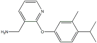 [2-(4-isopropyl-3-methylphenoxy)pyridin-3-yl]methylamine 结构式