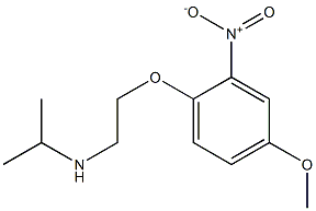 [2-(4-methoxy-2-nitrophenoxy)ethyl](propan-2-yl)amine 结构式