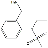 [2-(aminomethyl)phenyl]-N-ethylmethanesulfonamide 结构式