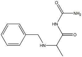 [2-(benzylamino)propanoyl]urea 结构式