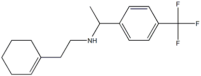 [2-(cyclohex-1-en-1-yl)ethyl]({1-[4-(trifluoromethyl)phenyl]ethyl})amine 结构式