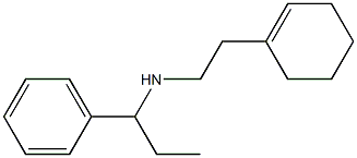 [2-(cyclohex-1-en-1-yl)ethyl](1-phenylpropyl)amine 结构式