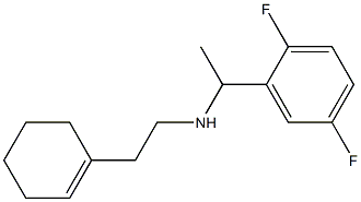 [2-(cyclohex-1-en-1-yl)ethyl][1-(2,5-difluorophenyl)ethyl]amine 结构式