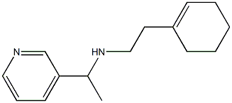 [2-(cyclohex-1-en-1-yl)ethyl][1-(pyridin-3-yl)ethyl]amine 结构式