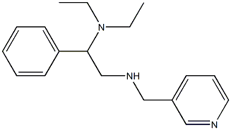 [2-(diethylamino)-2-phenylethyl](pyridin-3-ylmethyl)amine 结构式