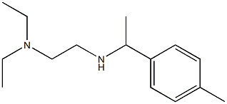 [2-(diethylamino)ethyl][1-(4-methylphenyl)ethyl]amine 结构式