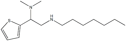 [2-(dimethylamino)-2-(thiophen-2-yl)ethyl](heptyl)amine 结构式