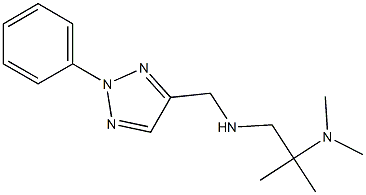 [2-(dimethylamino)-2-methylpropyl][(2-phenyl-2H-1,2,3-triazol-4-yl)methyl]amine 结构式