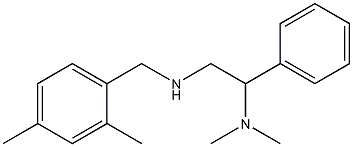 [2-(dimethylamino)-2-phenylethyl][(2,4-dimethylphenyl)methyl]amine 结构式