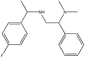 [2-(dimethylamino)-2-phenylethyl][1-(4-fluorophenyl)ethyl]amine 结构式